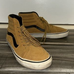 VANS Sk8 Hi Wheat Suede Skate Sneakers